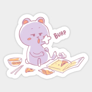 Bear burp Sticker